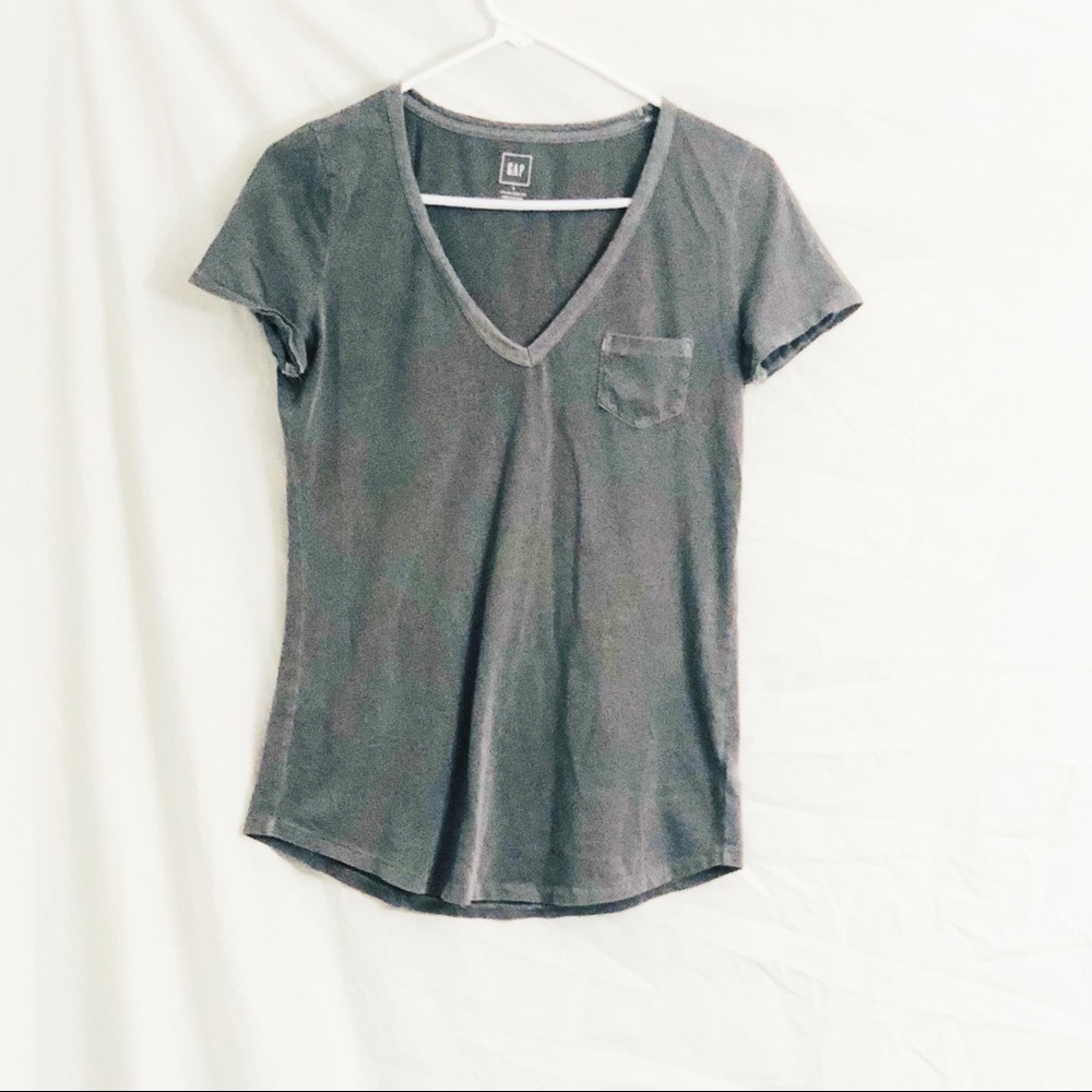 GAP Gray Classic Short Sleeved T-Shirt Size Small